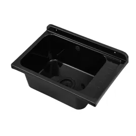 komora-gospodarcza-pralnicza-zlew-techniczny-roboczy-garazowy-vale-czarny