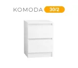 komoda-30-cm-2-szuflady-biala-stan-nowy