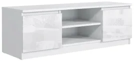komoda-rtv-120cm-2-szafki-polka-korpus-bialy-mat-fronty-polysk