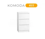 komoda-40-cm-3-szuflady-biala-stan-nowy