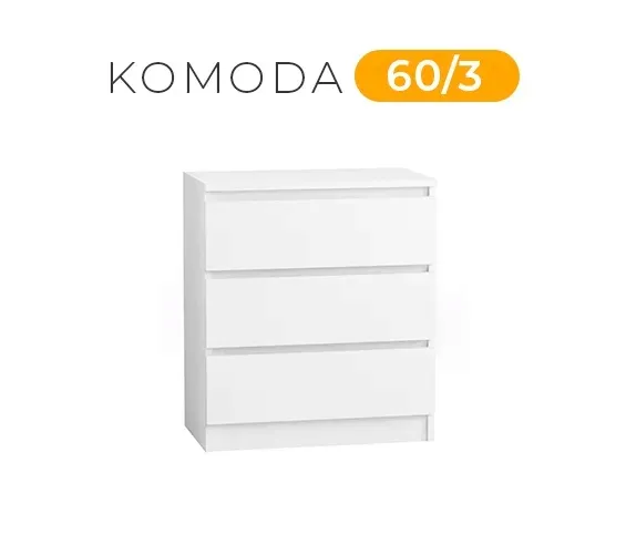 komoda-60-cm-3-szuflady-biala-stan-nowy