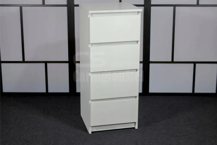 komoda-40-cm-4-szuflady-biala-stan-nowy