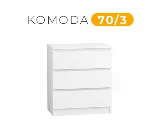 komoda-70-cm-3-szuflady-biala-stan-nowy
