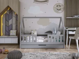lozko-dzieciece-domek-dyzio-160x80-szuflada
