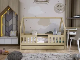 lozko-dzieciece-domek-dyzio-160x80-szuflada