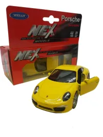 porsche-carrera-4s-kolekcjonerski-metalowy-model-samochodu-welly-1-34-zolte