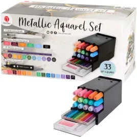 zestaw-akwareli-metallic-aquarel-set-kredki-mazaki-farbki-brush-33-elementy