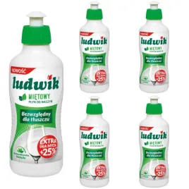 ludwik-plyn-do-mycia-naczyn-mietowy-bezwzgledny-dla-tluszczu-250ml-x5
