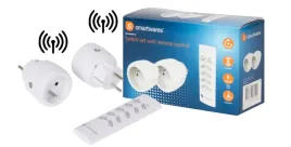 gniazdo-2-x-gniazda-elektryczne-zdalnie-sterowane-smartwares-biale-pilot