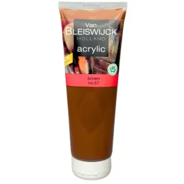 farba-akrylowa-profesjonalna-tuba-brown-no-67-brazowa-van-bleiswijck-250ml