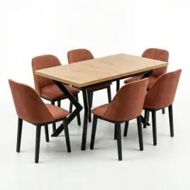 stol-industrialny-rozkladany-140-180cm-6-krzesel-tapicerowanych-do-kuchni