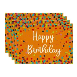 urodzinowa-dekoracja-stolu-zestaw-4-pomaranczowych-podkladek-happy-birthday