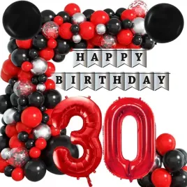scianka-balony-zestaw-balonow-na-30-urodziny-czerwono-srebrny-88szt