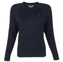 tommy-hilfiger-sweter-damski-bawelnianywarkocz-granatowy-l