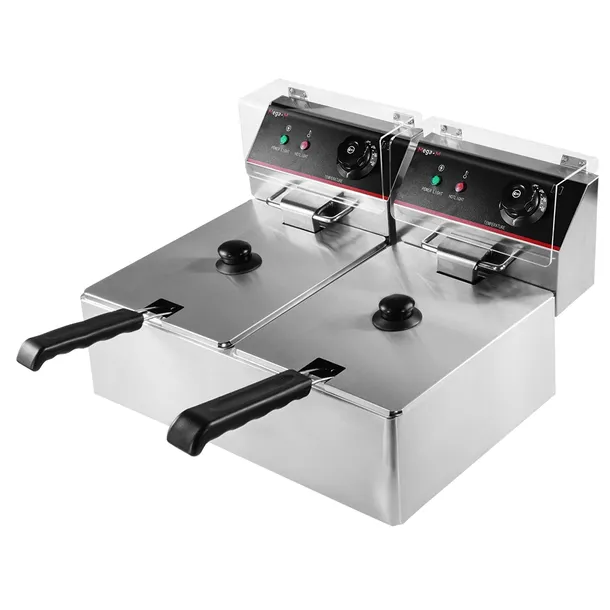 Frytownica Elektryczna 2x6L DWUKOMOROWA Gastronomiczna 6000W Mega-M