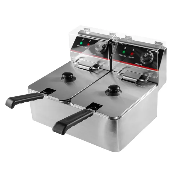 Frytownica Elektryczna 2x4L DWUKOMOROWA Gastronomiczna 4000W Mega-M