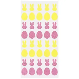 brokatowe-naklejki-zajaczek-jajko-z-pianki