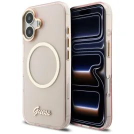 etui-guess-iml-script-metal-magsafe-do-iphone-17-rozowy