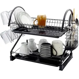 suszarka-do-naczyn-dwupoziomowa-na-talerze-sztucce-ociekacz-na-naczynia