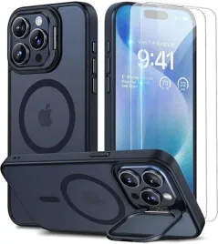 beeasy-magsafe-etui-do-iphone-15-pro-ze-stojakiem-2-x-folia-matowe-czarne