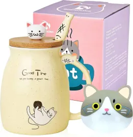 kubek-shendong-ceramika-380-ml-zolty-lyzeczka-podstawka-przykrywka