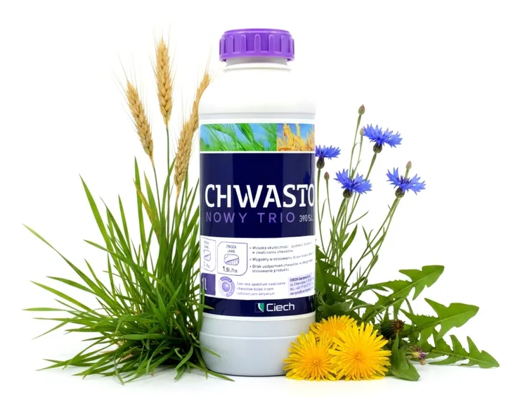 Chwastox Nowy Trio 390 SL 1L Na Chwasty W Trawie Zbożu Chaber Mniszek