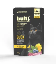 bulti-100g-dla-kota-saszetka-kaczka-z-borowka-i-mniszkiem-lekarskim