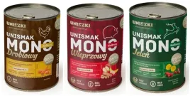 uniszki-karma-mokra-monobialkowa-3-x-400g-zestaw-probny