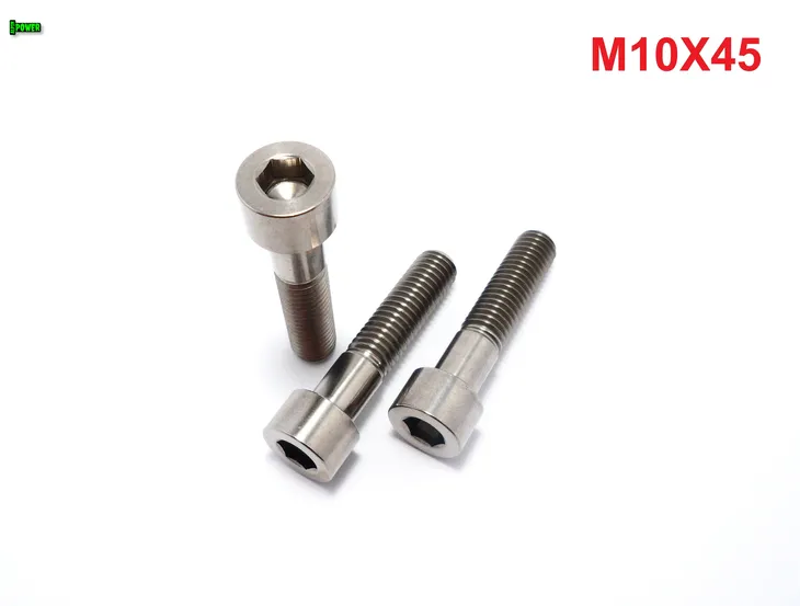 M10x45/30 śruba imbusowa din 912 tytanowa śruby tytanowe grade 5 Ti6Al4V