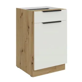 szafka-kuchenna-50-modulo-szuflada-drzwi-bialy-afm-dab-artisan-stojaca