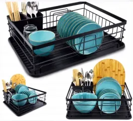 suszarka-ociekacz-do-naczyn-stojaca-na-talerze-kubki-sztucce-pojemna-czarna