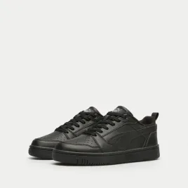 puma-buty-sportowe-czarne-mlodziezowe-wiazane-rebound-v6-lo-393833-06-r-38