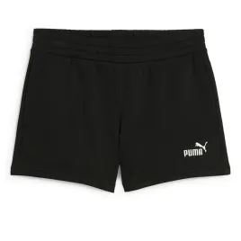 puma-spodenki-damskie-bawelniane-czarne-z-malym-logo-68243801-xs