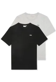 fila-koszulka-meska-bawelniana-2pak-szara-i-czarna-fam0083-83227-2xl
