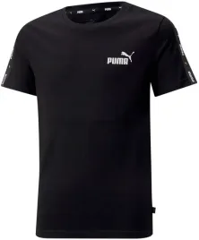 puma-koszulka-dziecieca-czarna-ess-tapetee-84730001-128-cm
