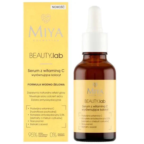 Miya BEAUTY.lab Serum Do Twarzy z Witaminą C wyrównujące Koloryt Cery 30ml