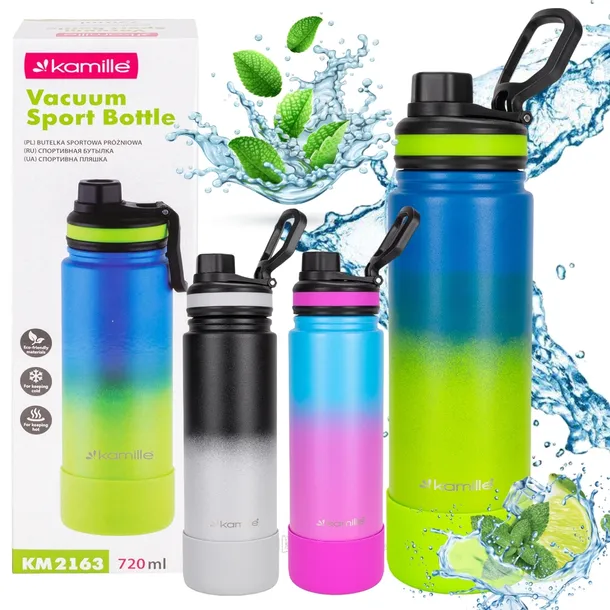 KUBEK TERMICZNY stalowy duży TERMOS do kawy herbaty szczelny KAMILLE 720ml