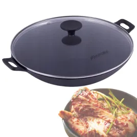 wok-zeliwny-patelnia-gleboka-pokrywa-kamille