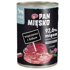 mokra-karma-dla-psa-wieprzowina-z-dzikiem-pan-miesko-hipoalergiczna-400g