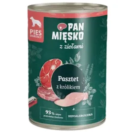 mokra-karma-dla-psa-pasztet-krolik-z-ziolami-pan-miesko-hipoalergiczna-400g