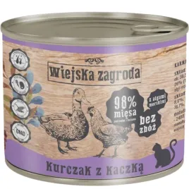 karma-mokra-dla-kota-kurczak-kaczka-200g-wiejska-zagroda-bez-zboz-i-glutenu