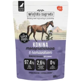mokra-karma-dla-psa-wiejska-zagroda-monobialkowa-konina-500g-hipoalergiczna