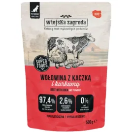 mokra-karma-dla-psa-wiejska-zagroda-wolowina-z-kaczka-500-g-hipoalergiczna
