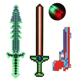 tnt-pixel-zestaw-mieczy-swiecacych-2-x-miecz-1-x-pistolet-zestaw-3szt-mine