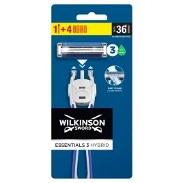 wilkinson-essentials-3-hybrid-maszynka-do-golenia-dla-mezczyzn-i-4-wklady