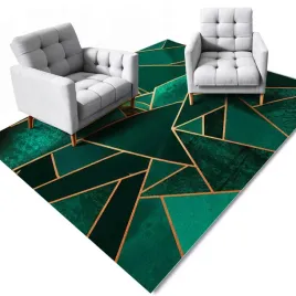 dywan-300x200cm-zielony-trojkaty-ze-zlotymi-akcentami-geometryczny-glamur