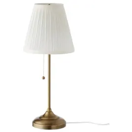 lampa-lampka-stolowa-nocna-na-biurko-stol-mosiadz-ikea-arstid-75w-55-cm