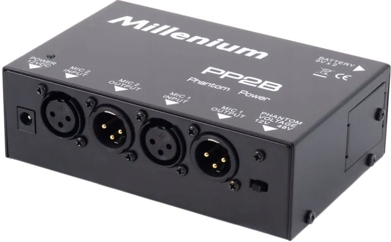 podwojny-zasilacz-12v-48v-xlr-millenium-pp2b-phantom-power-supply
