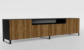 szafka-rtv-mio-200-stojaca-czarna-front-frezowany-pasy-katana
