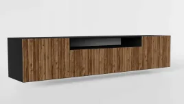 szafka-rtv-mio-200-wiszaca-czarna-front-frezowany-pasy-katana